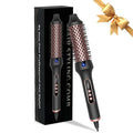 Revolutionary 3-in-1 Ionic Heated Round Brush - Curl, Straighten, and Style with Anti-Scald Technology!